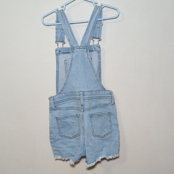 Cat & Jack Light Blue Denim Shortalls with Stretch Girls Size S / 6-6X - Picture 3 of 3